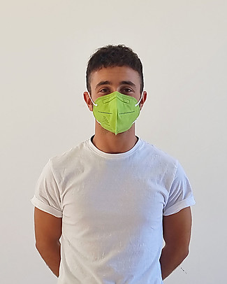 Dispositivi di Protezione Individuale 1 x Mascherina Filtrante FFP2 - Kiwi - Certificazione CE Mascherine di Protezione Individuale_