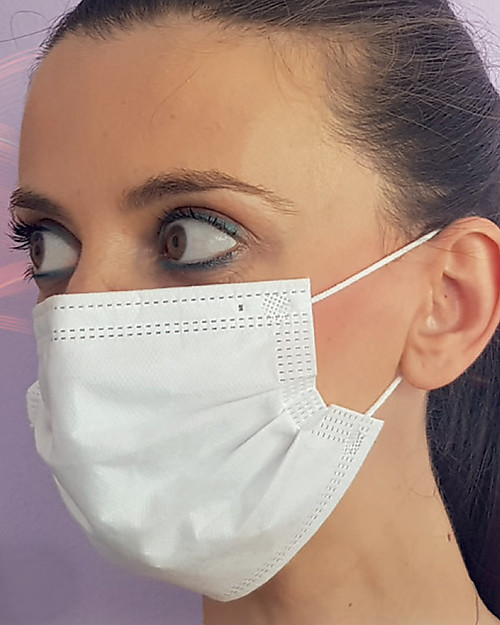 Dispositivi di Protezione Individuale 10 x Mascherine Filtranti Monouso per Adulti - Tipo 2R - 3 Strati - Made in Italy Mascherine Protettive_