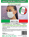 Dispositivi di Protezione Individuale 10 x Mascherine Filtranti Monouso per Adulti - Tipo 2R - 3 Strati - Made in Italy Mascherine Protettive_