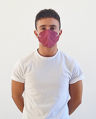 Dispositivi di Protezione Individuale 25 x Mascherine Filtranti FFP2 - Bordeaux - Certificazione CE Mascherine di Protezione Individuale_