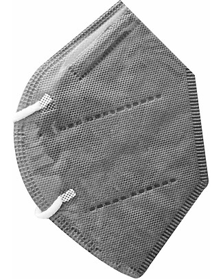 Dispositivi di Protezione Individuale 25 x Mascherine Filtranti FFP2 - Grigio Metallo - Certificazione CE Mascherine di Protezione Individuale_