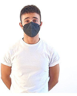 Dispositivi di Protezione Individuale 25 x Mascherine Filtranti FFP2 - Nero - Certificazione CE Mascherine Protettive_