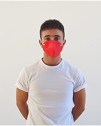 Dispositivi di Protezione Individuale 25 x Mascherine Filtranti FFP2 - Rosso - Certificazione CE Mascherine di Protezione Individuale_
