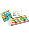 Djeco Abaco Perlix con Schede per Contare - Educativo e Divertente Giochi STEM