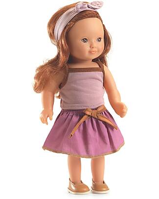 Djeco Bambola 'Lovely Josephine' con Capelli Pettinabili, Abiti e Accessori - 32cm Bambole