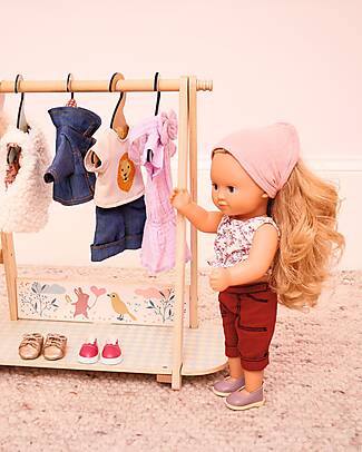 Djeco Bambola 'Lovely Marie' con Capelli Pettinabili, Abiti e Accessori - 32cm Bambole