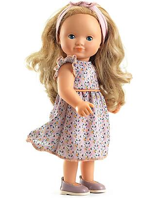 Djeco Bambola 'Lovely Marie' con Capelli Pettinabili, Abiti e Accessori - 32cm Bambole