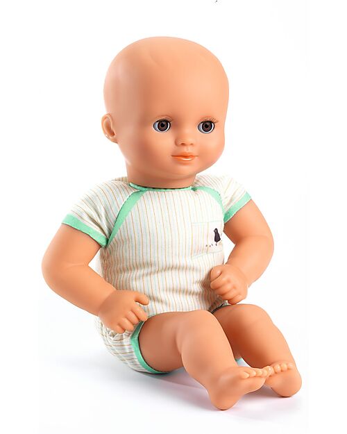 Djeco Bambola Pistache - 32cm - con Abiti Realistici - Collezione Pomea Bambole