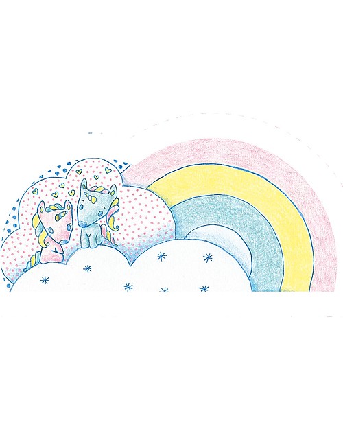 Djeco Carillon Portagioie, Il Sogno dell'Unicorno - Rosa e Celeste Giostrine