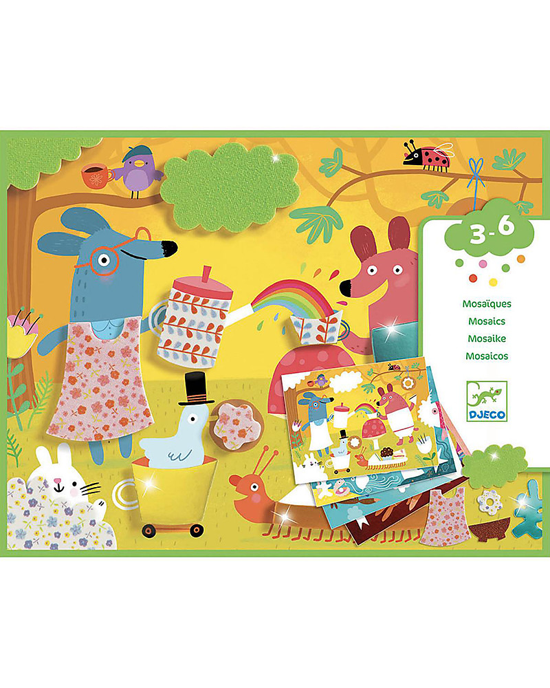 Djeco Collage per Bambini - Foam Fun - Include Fogli Adesivi unisex  (bambini)