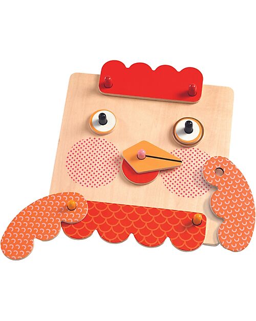 Djeco CreaFaces - Crea le Facce degli Animali - Stimola la Concentrazione Giochi Creativi