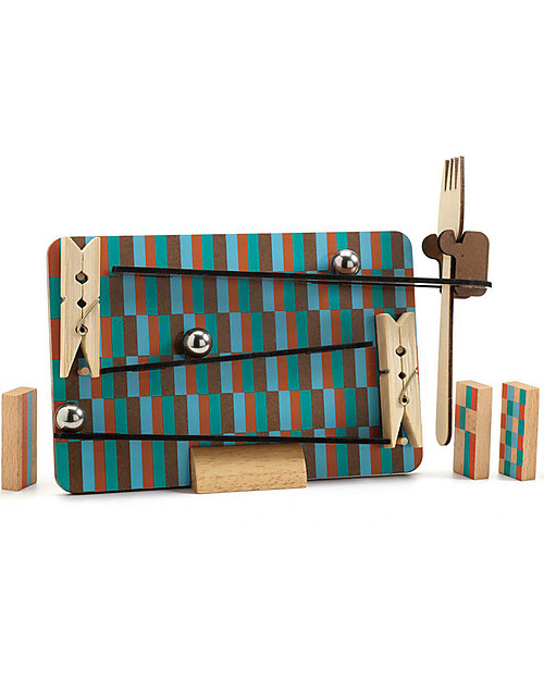 Djeco Domino Zig&Go Fork 14 pezzi - Crea Circuiti per Biglie! Giochi STEM