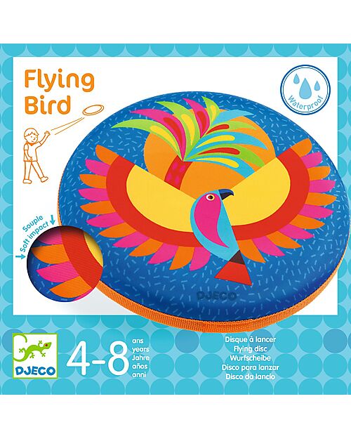 Djeco Frisbee - Bird - Diametro 20 cm Giochi da Esterno_