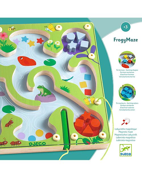 Djeco FrogyMaze - Labirinto Magnetico - 3+ anni Giochi Magnetici
