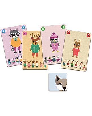 Djeco Gioco da Tavola, Familou - Salva le famiglie di animali dal lupo! Giochi Da Tavolo