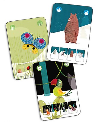 Djeco Gioco da Tavola, Mini Nature - Gioco del quartetto Giochi Da Tavolo