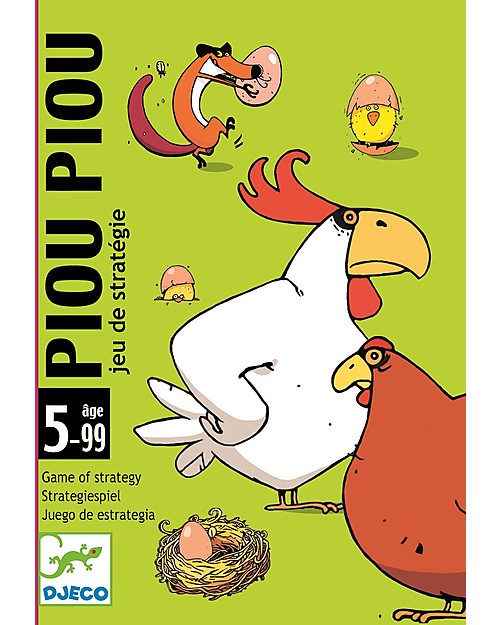 Djeco Gioco da Tavola Pio Pio - Salva le uova dalla volpe! Giochi da Tavolo