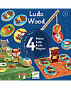 Djeco Gioco da Tavolo Ludo - Include Memo + Pesca + Tombola + Gioco Roll-and-Move Giochi da Tavolo