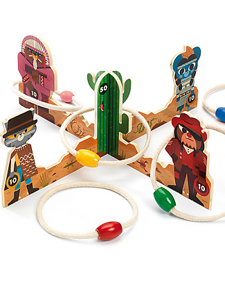 Djeco Gioco degli Anelli in Corda Lasso - Sfida i tuoi Amici! Giochi all'Aperto