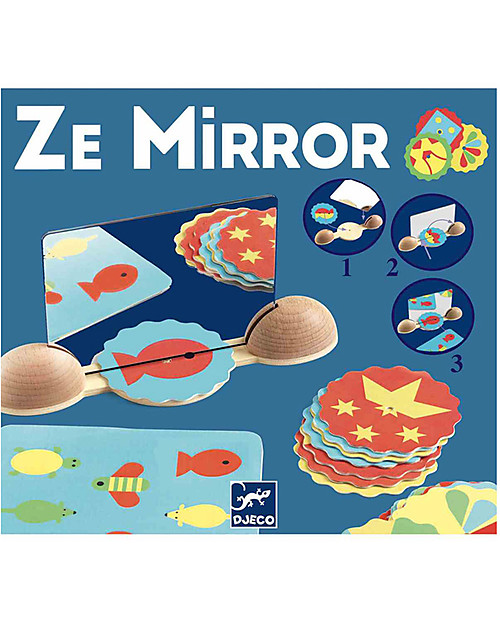 Djeco Gioco degli Specchi Ze Mirror Images - Completa la Figura! Giochi Creativi