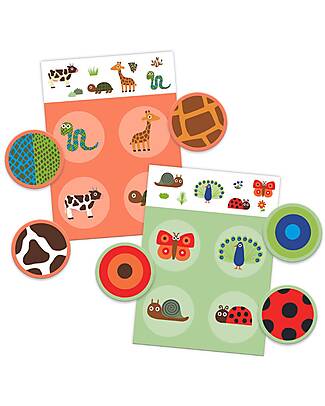 Djeco Gioco del Lotto Bingo Feathers&Fur - Gioco di Abbinamento e Memoria - Carta FSC Memory