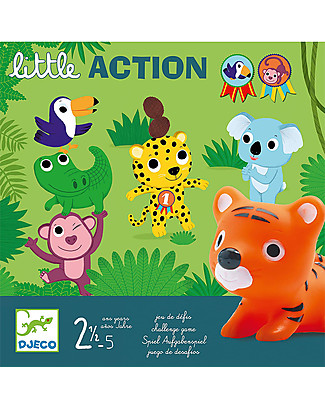 Djeco Gioco di Abilità Little Action - Scopri la Sfida della Carta! Giochi Creativi