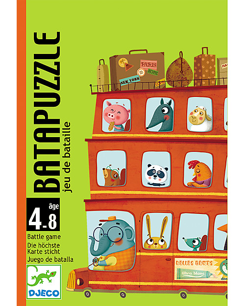 Djeco Gioco di Carte Batapuzzle - Completa il Puzzle! Giochi Creativi