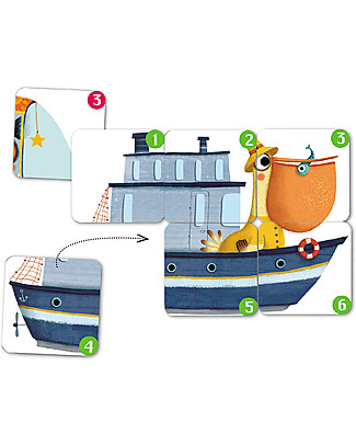 Djeco Gioco di Carte Batapuzzle - Completa il Puzzle! Giochi Creativi