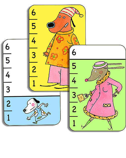 Djeco Gioco di Carte BataWaf - Vince il Cane Più Grande! Giochi da Tavolo