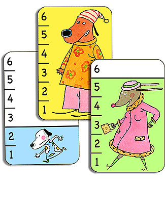 Djeco Gioco di Carte BataWaf - Vince il Cane Più Grande! Giochi Da Tavolo