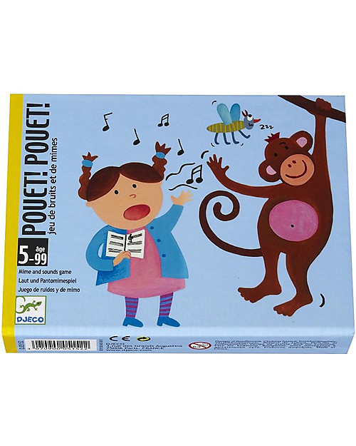 Djeco Gioco di Carte Pouet Pouet - Gioco di Mimi e Versi! Giochi da Tavolo