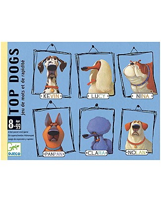 Djeco Gioco di Carte Top Dogs - Imparare a Sillabare Giochi Da Tavolo