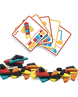 Djeco Gioco di Costruzioni Ze Geo Vroum - Crea Veicoli! Construzioni In Legno