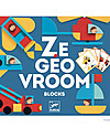 Djeco Gioco di Costruzioni Ze Geo Vroum - Crea Veicoli! Costruzioni in Legno