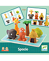 Djeco Gioco di Orientamento Spaziale Eduludo - Posiziona gli Animali Giochi da Tavolo