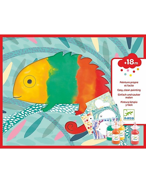 Djeco Gioco di Pittura Squirt and Spread - Senza Sporcarsi! Disegnare e Colorare
