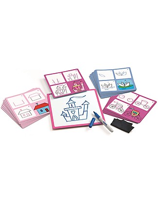 Djeco Gioco Educativo Eduludo Step By Step, Josephine & co - Impara a disegnare! Colorare
