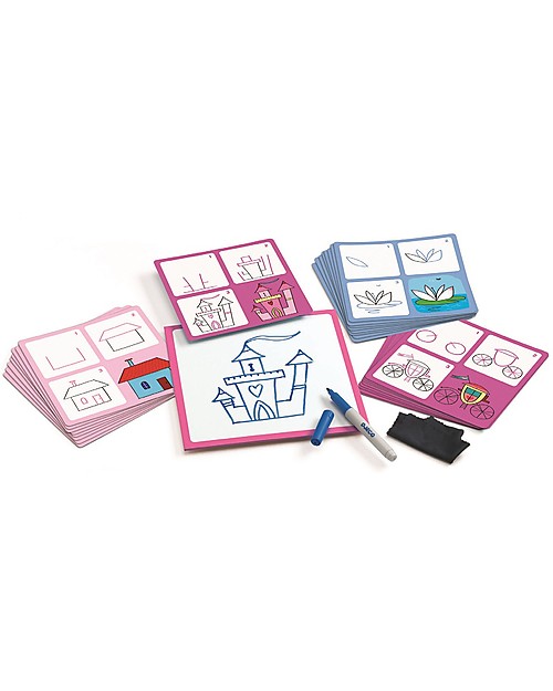 Djeco Gioco Educativo Eduludo Step By Step, Josephine & co - Impara a disegnare! Disegnare e Colorare