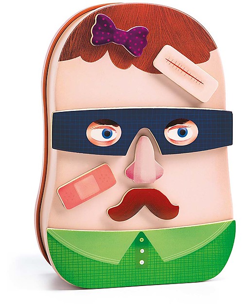 Djeco Gioco Magnetico, Potraito - Legno Giochi Magnetici