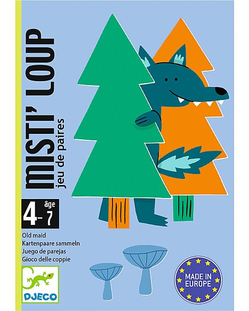 Djeco Gioco Memory Misti'Loup - 33 Carte - Cartone Riciclato - 4+ Anni Memory