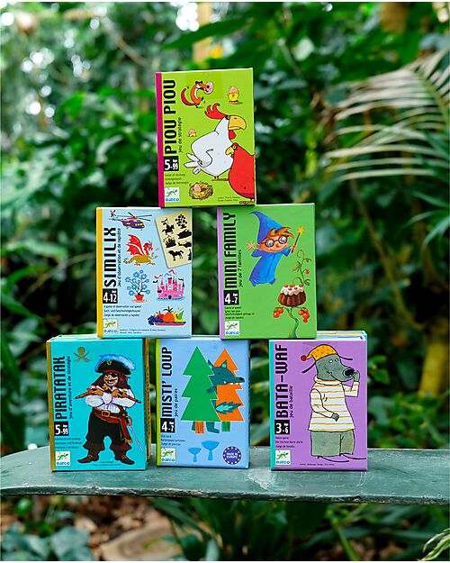 Djeco Gioco Memory Misti'Loup - 33 Carte - Cartone Riciclato - 4+ Anni Memory