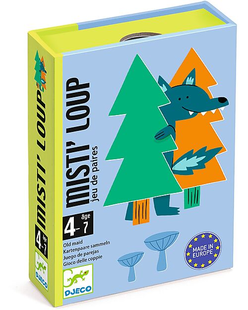 Djeco Gioco Memory Misti'Loup - 33 Carte - Cartone Riciclato - 4+ Anni Memory