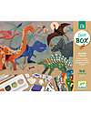 Djeco Gioco Multiattività Dino Box - 6 Attività Creative e Progetti Tema Dinosauri - dai 6 ai 10 anni Kit Fai Da Te