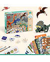 Djeco Gioco Multiattività Dino Box - 6 Attività Creative e Progetti Tema Dinosauri - dai 6 ai 10 anni Kit Fai Da Te
