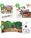 Djeco Gioco Multiattività Dino Box - 6 Attività Creative e Progetti Tema Dinosauri - dai 6 ai 10 anni Kit Fai Da Te
