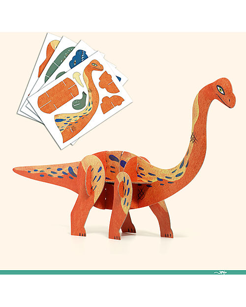 Djeco Gioco Multiattività Dino Box - 6 Attività Creative e Progetti Tema Dinosauri - dai 6 ai 10 anni Kit Fai Da Te