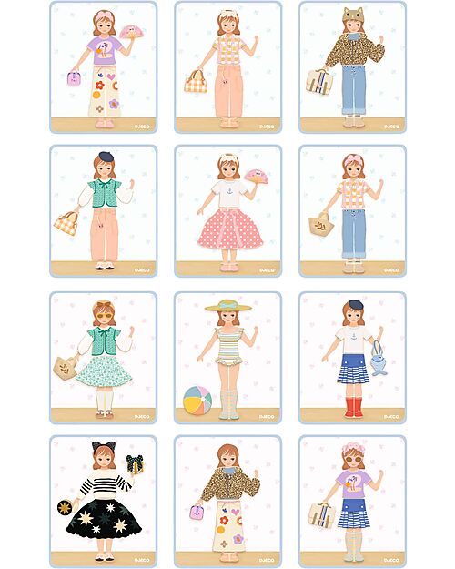 Djeco Inzebox Moda Creativa - Gioco Magnetico - 3+ anni Giochi Magnetici