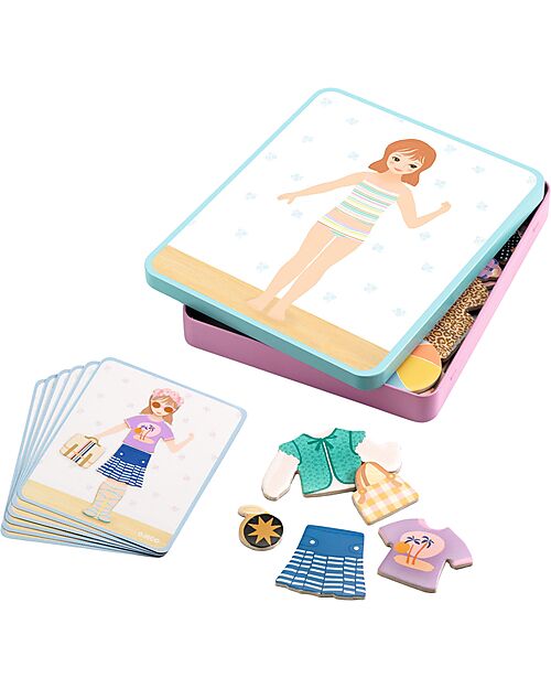 Djeco Inzebox Moda Creativa - Gioco Magnetico - 3+ anni Giochi Magnetici