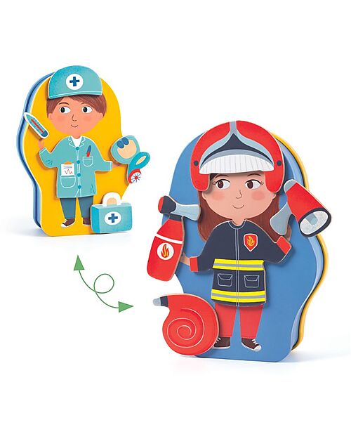 Djeco Jobbissimo - Gioco Magnetico dei Mestieri - Stimola la Creatività! Giochi Magnetici