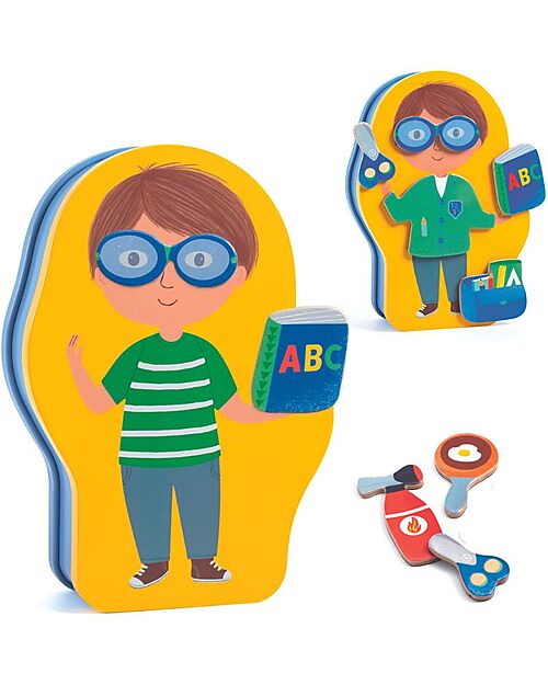 Djeco Jobbissimo - Gioco Magnetico dei Mestieri - Stimola la Creatività! Giochi Magnetici